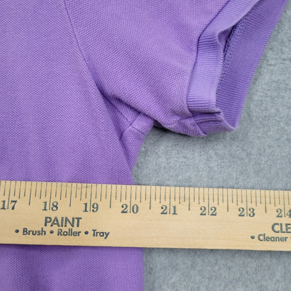 Polo Ralph Lauren Polo Shirt Mens Large Purple Custom Fit Short Sleeve Pony